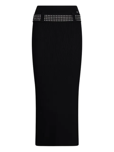 LIU JO studded knitted skirt Black WA6418MS55N22222
