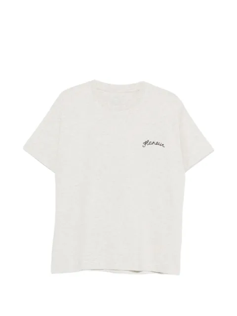 FLÂNEUR logo-detail T-shirt Grey FTSH199