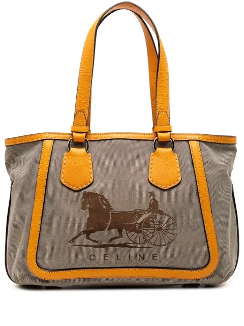 Celine Pre-Owned 2007 Canvas Carriage tote bag Orange S9LONDLXDD9QWG41