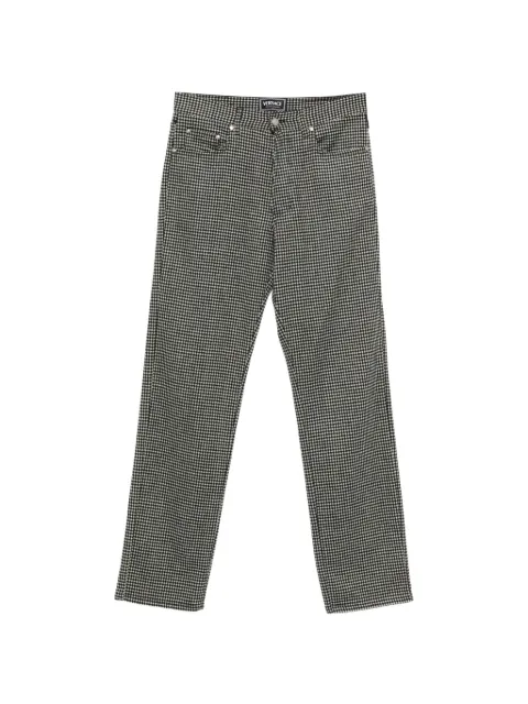 Versace Pre-Owned 1990s checked trousers Black VE300ADK
