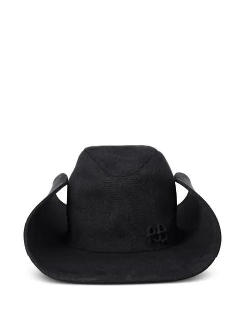 Ruslan Baginskiy embroidered cotton cowboy hat Black CWB033PS26CJNS11PWRBBLACK