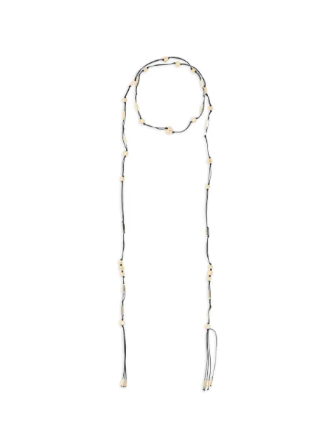 ISABEL MARANT beaded scarf necklace Black EC0138FAD1B20B