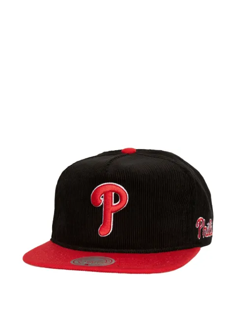 Mitchell & Ness x MLB Philadelphia Phillies double cord snapback cap Black HM10166PPHBLCK