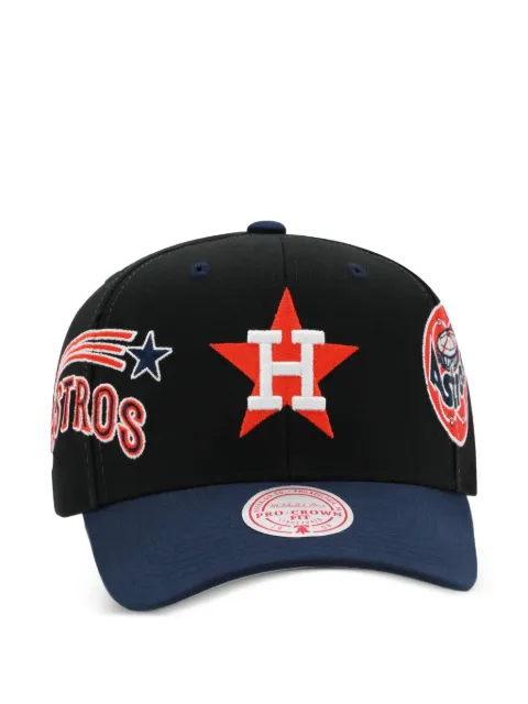 Mitchell & Ness x MBL Astros Cooperstown embroidered snapback cap Black HHSS7314HASYYPPPBLCK