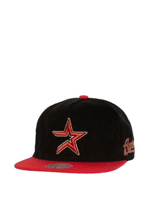 Mitchell & Ness X MBL Houston Astros cord embroidered cap Black HM10234HASBLCK