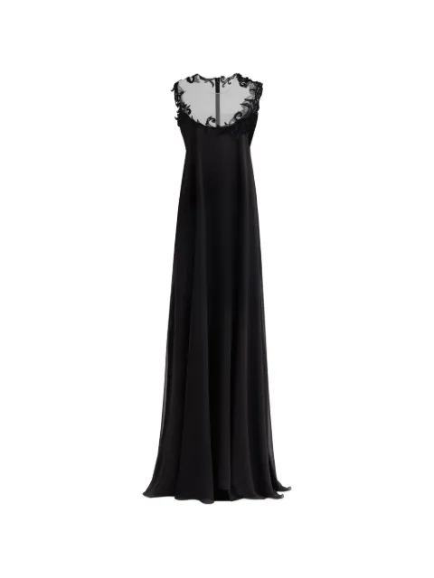 Gemy Maalouf sleeveless open-back gown Black GMR267741LD