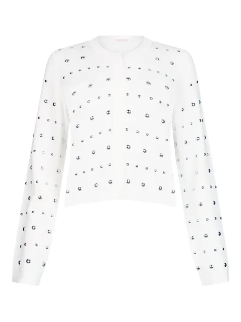 LIU JO cardigan with studs White WA6090MS55N