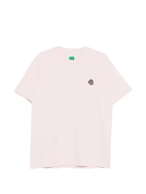 FLÂNEUR logo-patch crew-neck T-shirt Pink FTSH175