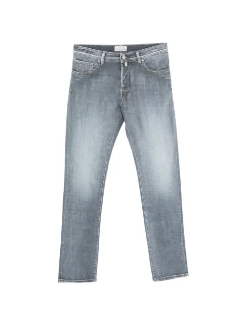 Jacob Cohën faded-effect logo-patch jeans Grey JUMQE004053S4126V2