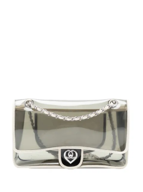 CHANEL Pre-Owned 2008-2009 Large PVC and Lambskin Naked Flap shoulder bag White TY20YNQTFAV1I0I0