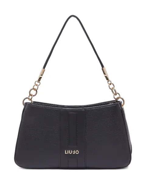 LIU JO small logo-lettering shoulder bag Black AA6107E1109