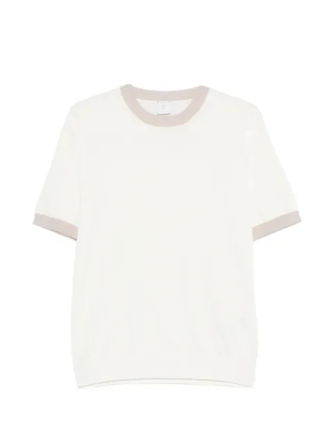 Eleventy ribbed trim T-shirt White M76MAGM19MAG0M013