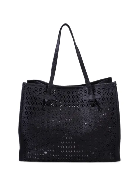 GIANNI CHIARINI Marcella laser-cut tote bag Black BS12390LNR001