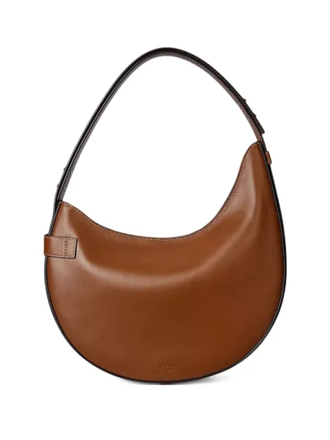Lauren Ralph Lauren large Tasha buckle-detail shoulder bag Brown 431980156001