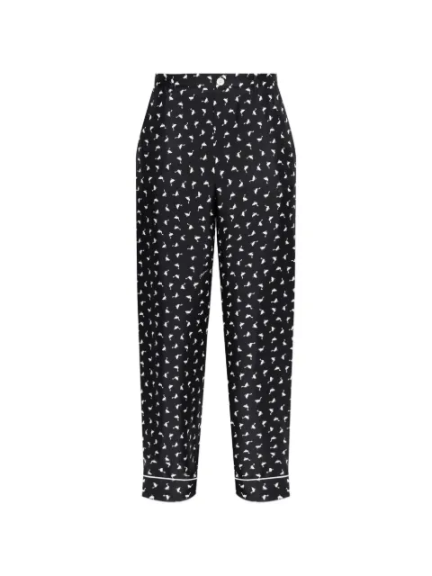 Moschino printed trousers Black A03410562