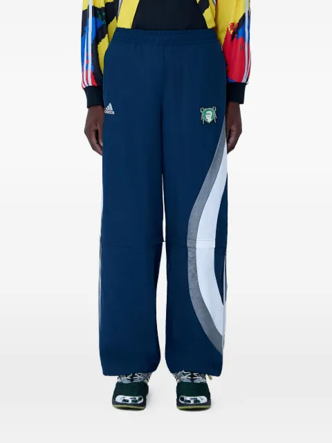 adidas x Brain Dead elasticated-waist logo track pants Blue JY7975