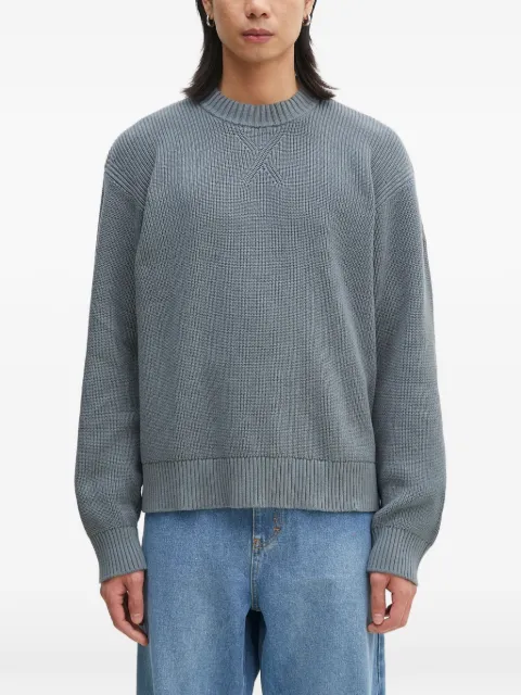 Napapijri ribbed round-neck sweater Grey NP0A4INQG1Y1