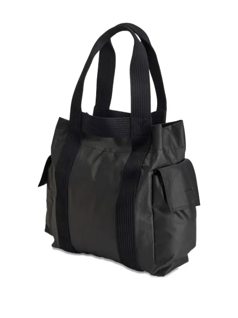 Y-3 flap-pocket tote bag Black KD0199