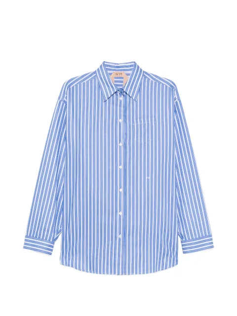 Nº21 striped pocket shirt Blue 26EN2M0G0311520RD11