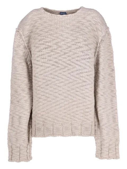 Kenzo Pre-Owned zigzag sweater Neutrals W251115