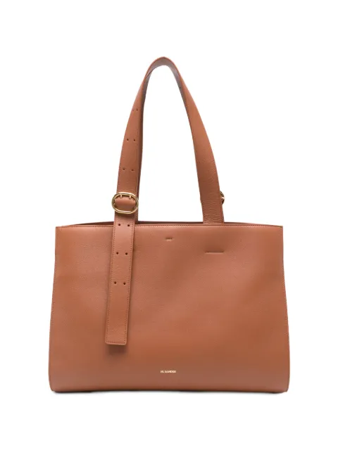 Jil Sander Cannolo tote East-West Brown J08WC0009P8931
