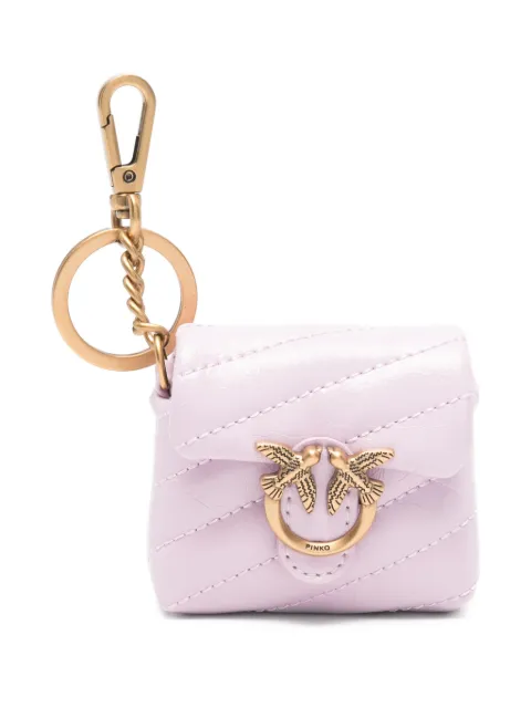 PINKO Love bird-embellishment keyring Pink 105869A37O