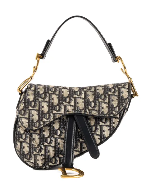 Christian Dior Pre-Owned Saddle monogram shoulder bag Neutrals 05RU0149