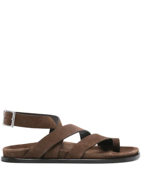 ALOHAS Tide buckle-strap sandals Brown S101153