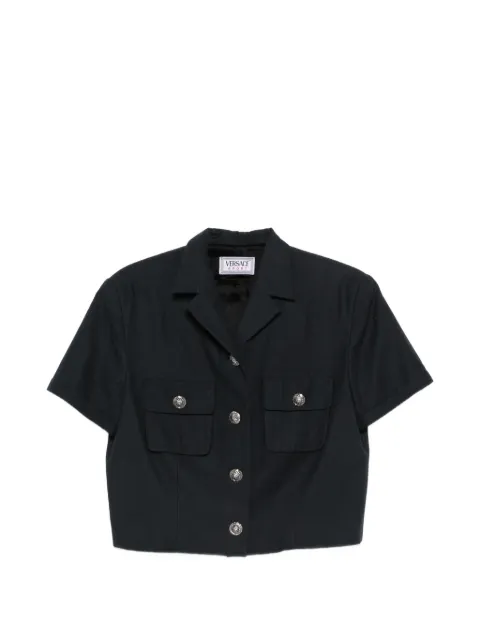Versace Pre-Owned 1990s button-up jacket Black VE350ADH