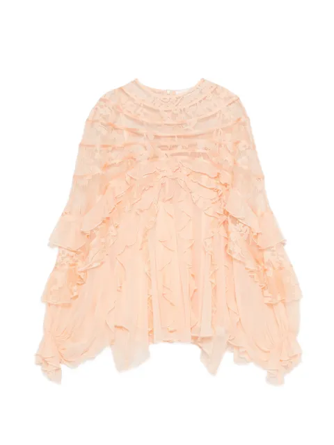 ZIMMERMANN Rebellion Splice Billow blouse Neutrals 7159TC261