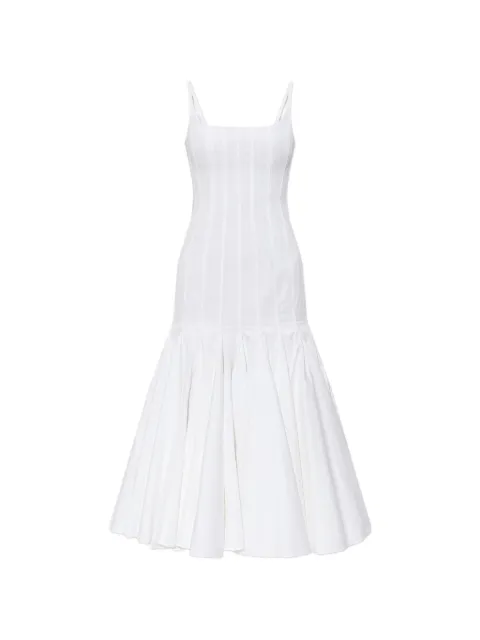 Jacquemus Agave pleated sleeveless dress White DRW00231AW00351