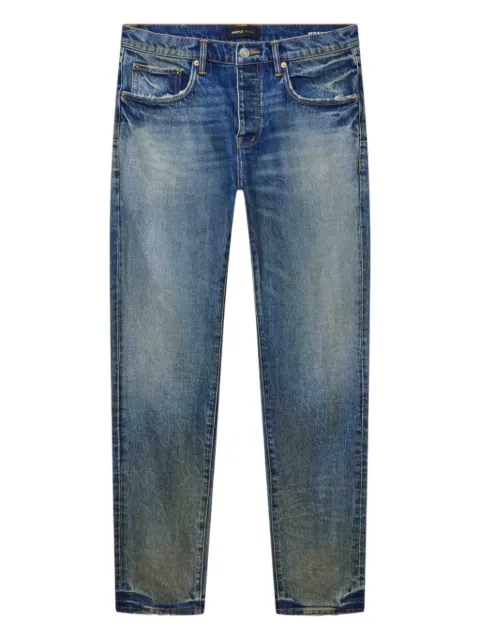 Purple Brand cracked skinny jeans Blue P001SYCB