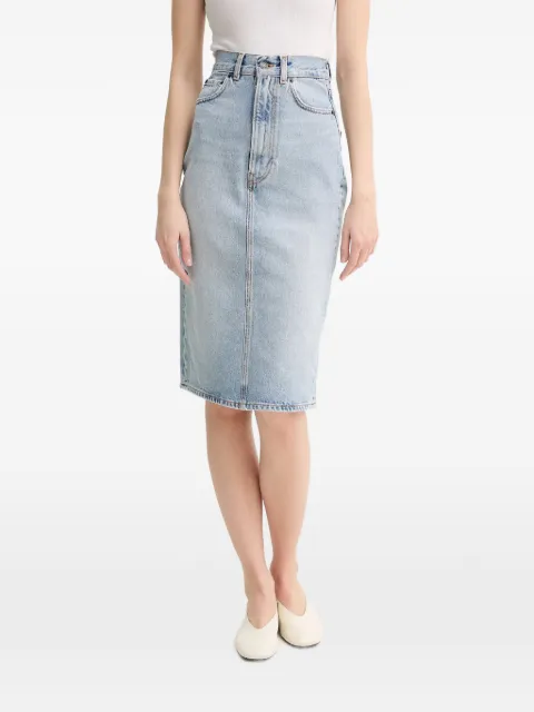 Fiorucci pocket midi skirt Blue W02SPDSK295DN01DN01