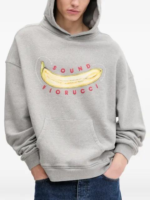 Fiorucci banana-print hoodie Grey U02SPSHO092CJ05GY01