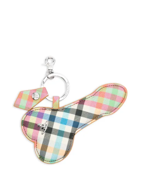 Vivienne Westwood plaid-pattern keyring White 82030119US001S