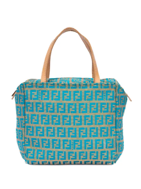 Fendi Pre-Owned monogram-logo tote bag Blue 2435