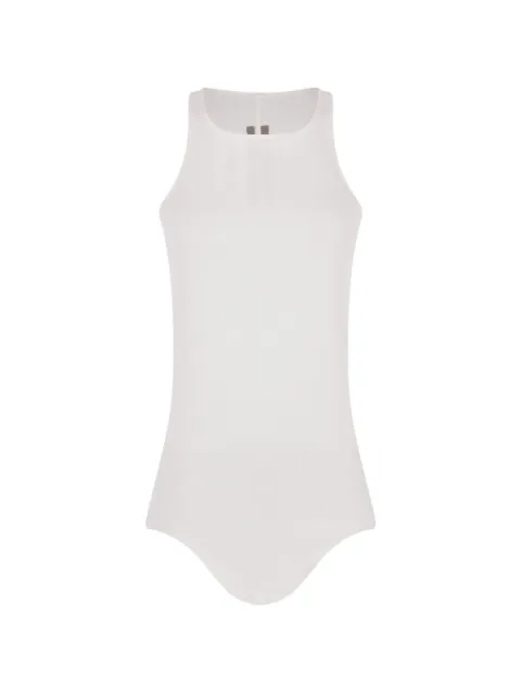 Rick Owens asymmetric tank top White RP01F6101MR