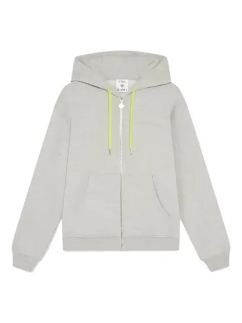Casablanca drawstring hooded hoodie Grey MSP26JTP45801