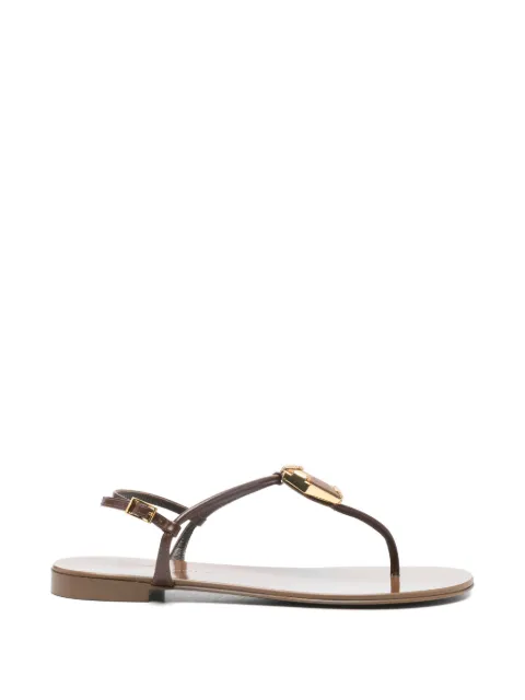 Giuseppe Zanotti buckle embellished sandals Brown E600018004