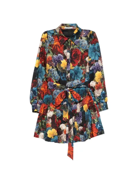 alice + olivia Lily mini shirt dress Black CC511P65522