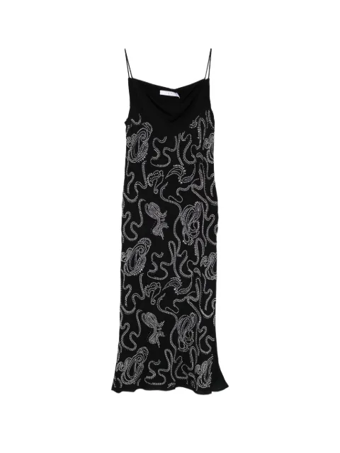 IRO Ombry slip midi dress Black WP33OMBRY