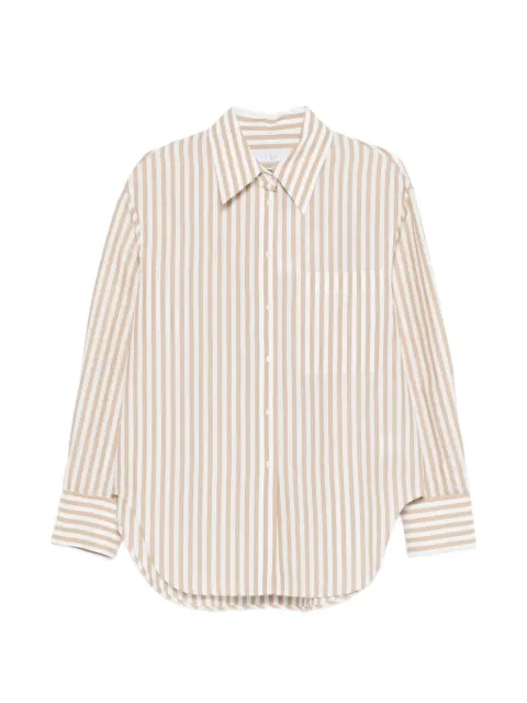 IRO Azaloa striped pocket shirt White AZALOA