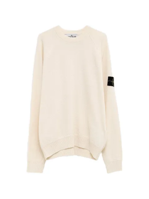 Stone Island texture patch-detail sweater Neutrals L1S155100020S01B9