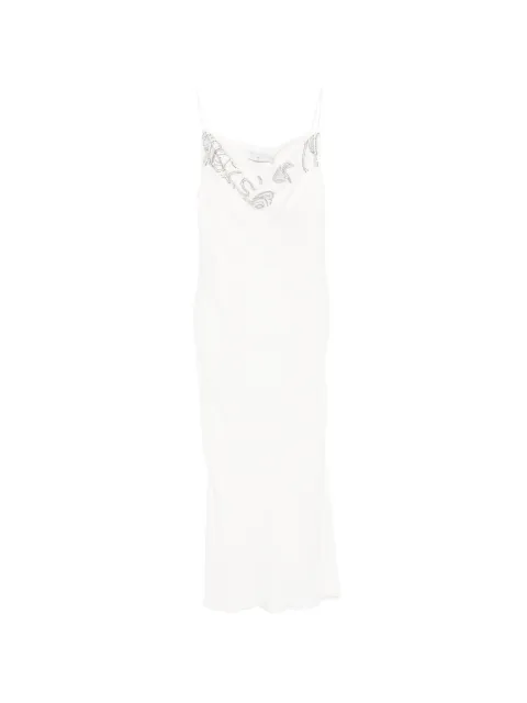 IRO Ophye embellishment slip midi dress White WP33OPHYE