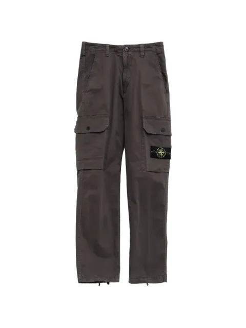 Stone Island logo-patch cargo pants Grey L1S153100011S0004