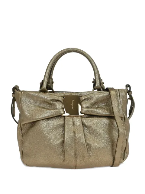 Ferragamo Pre-Owned 2010s Vara 2way tote bag Gold NQ01097