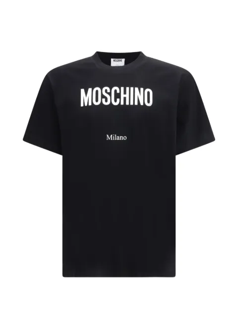 Moschino logo-print T-shirt Black 261ZZV07130241