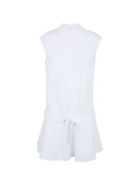 Semicouture belted sleeveless dress White Y6SK32