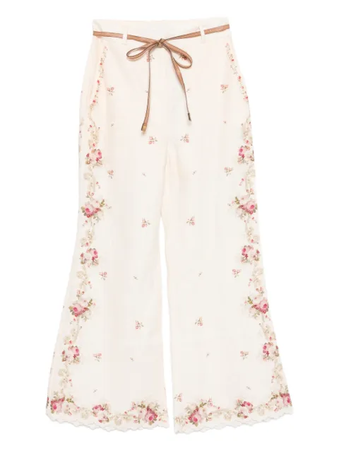 ZIMMERMANN Patience floral trousers Neutrals 5380PRS264
