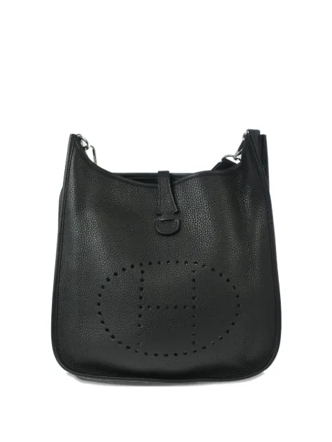 Hermès Pre-Owned 2017 PM Evelyne pebbled-grain shoulder bag Black 195818